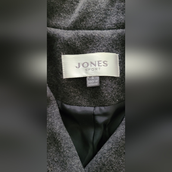 Jones Sport Pea Coat, Medium/ size 8, charcoal gray - Picture 3 of 3